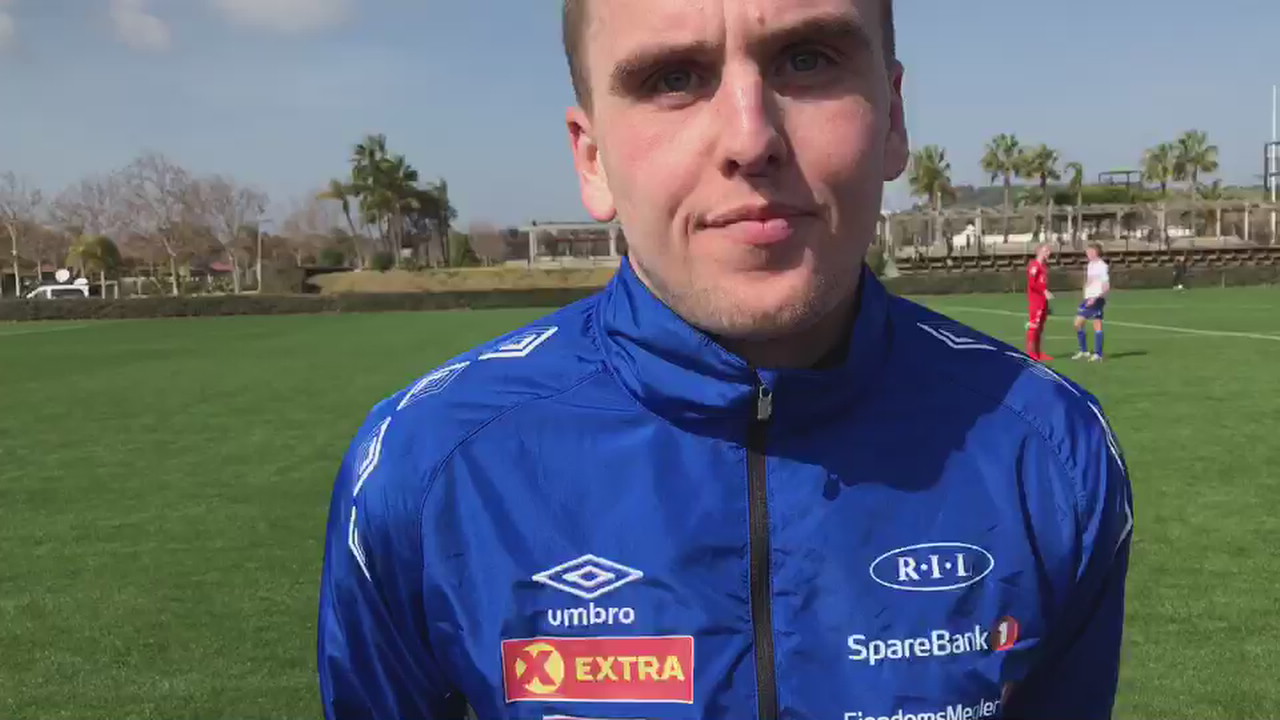 Rønning etter treningskampen mot Godset